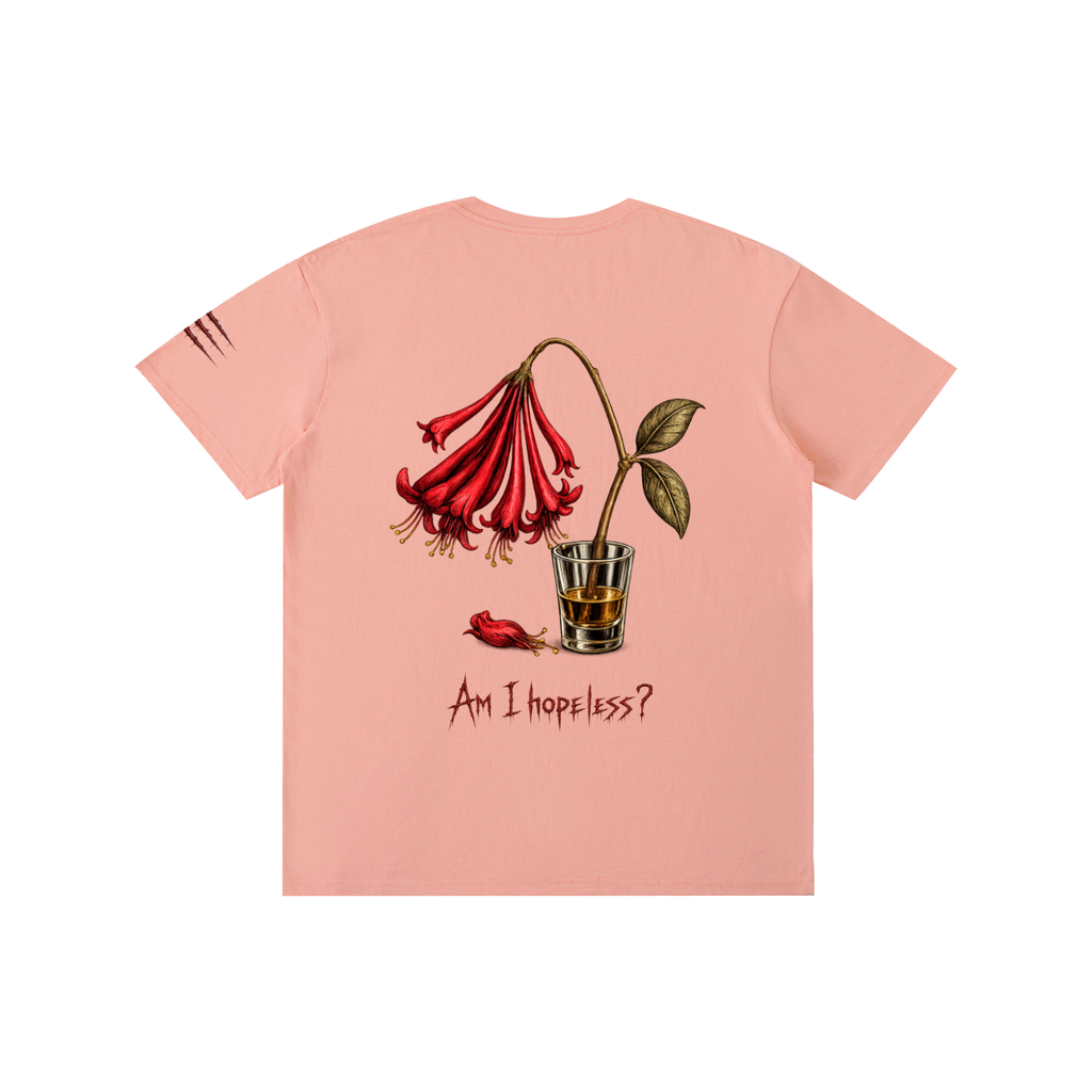 "Am I Hopeless" Honeysuckle Flower Cotton Unisex Tee