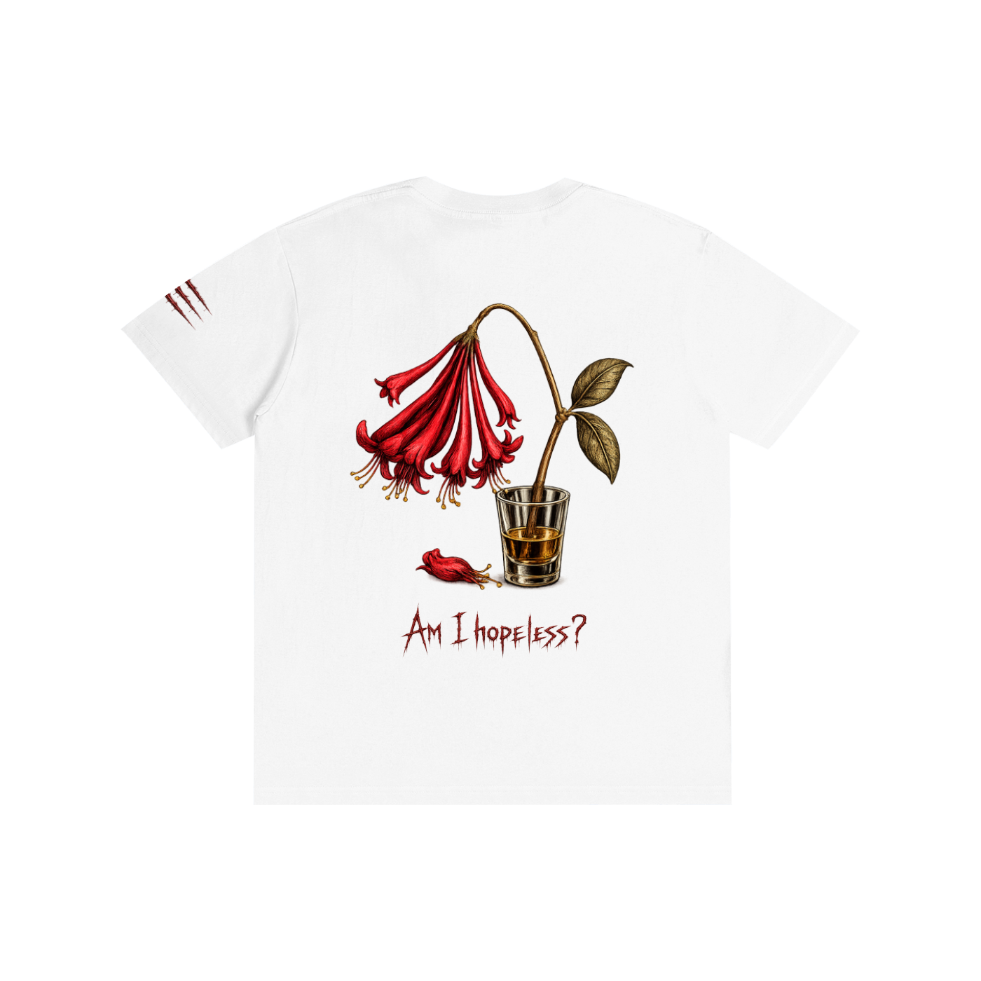 "Am I Hopeless" Honeysuckle Flower Cotton Unisex Tee