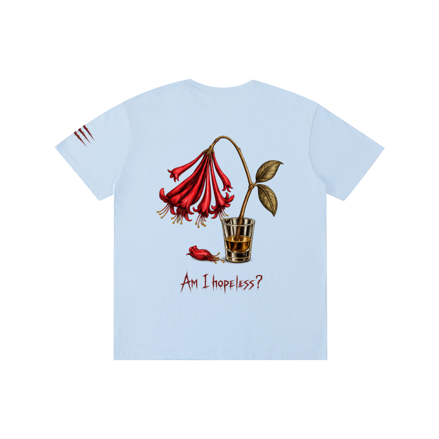 "Am I Hopeless" Honeysuckle Flower Cotton Unisex Tee